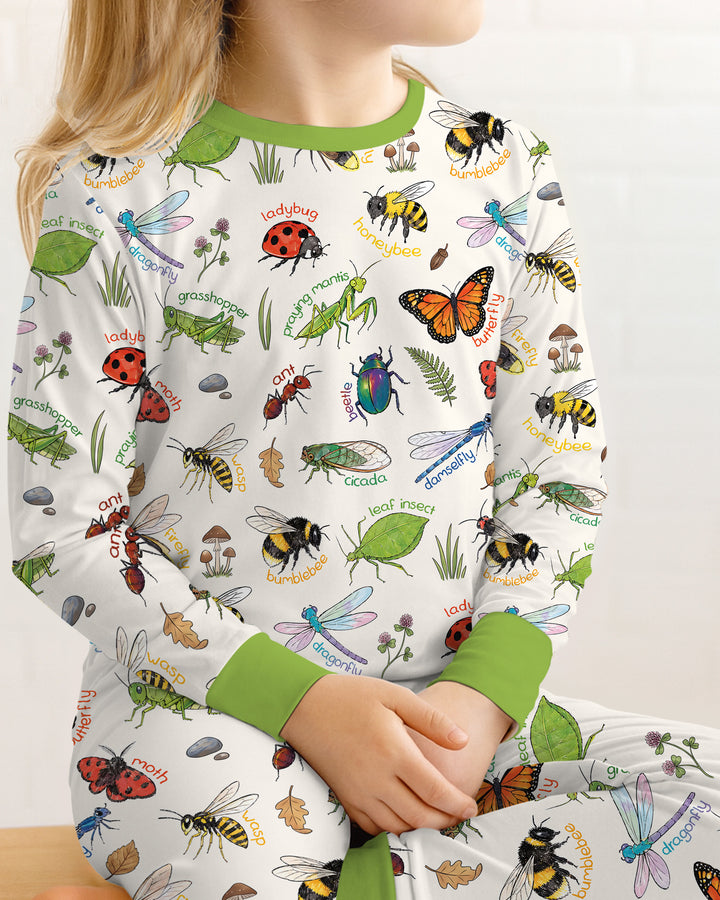 Template Bamboo Two Piece Long Sleeve Pyjamas Set