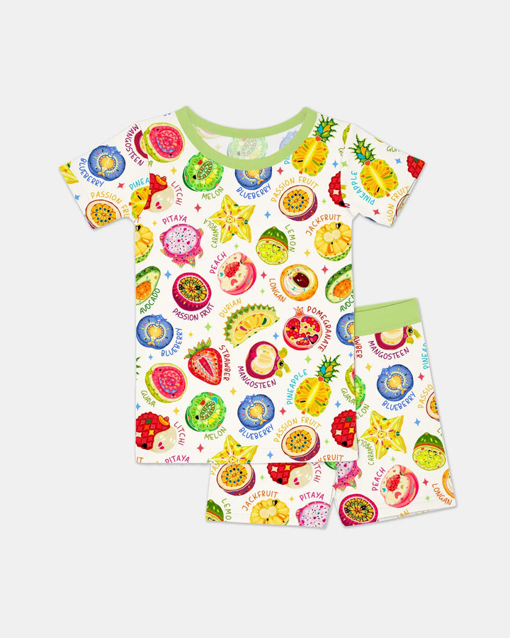 Juicy World Bamboo Two Piece Short Sleeve Shorts Pajama Set