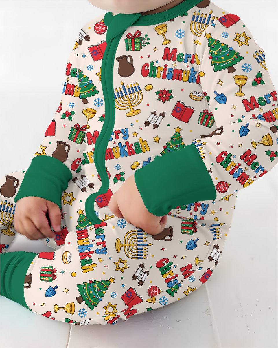 Merry Chrismukkah Bamboo Convertible Zippy