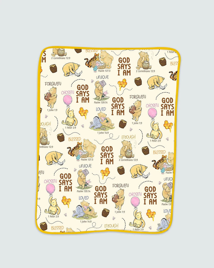 God Says I Am Little Blessings Bamboo Blanket