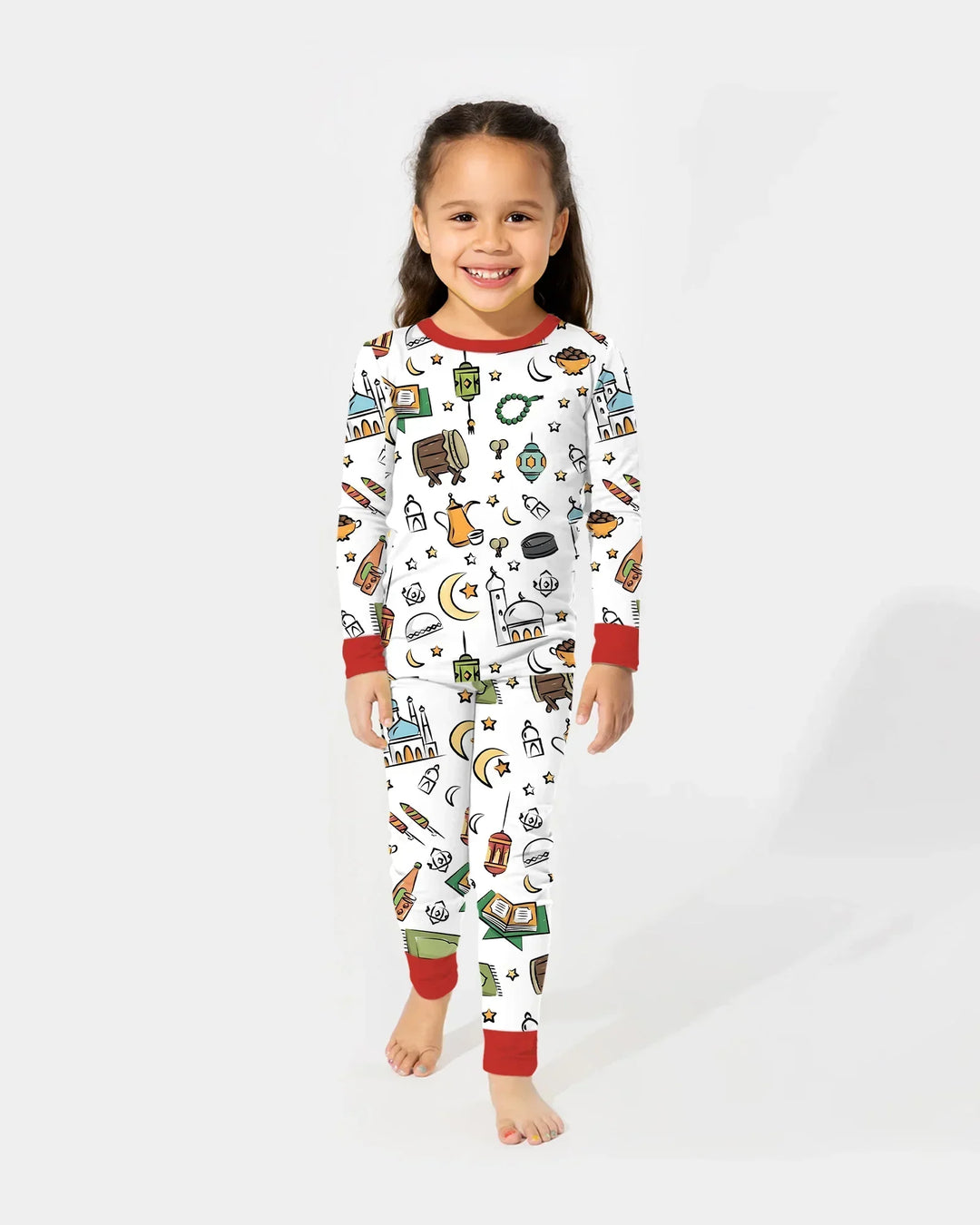 Ramadan Blessings Family Matching Bamboo Two Piece Long Sleeve Pajama Set