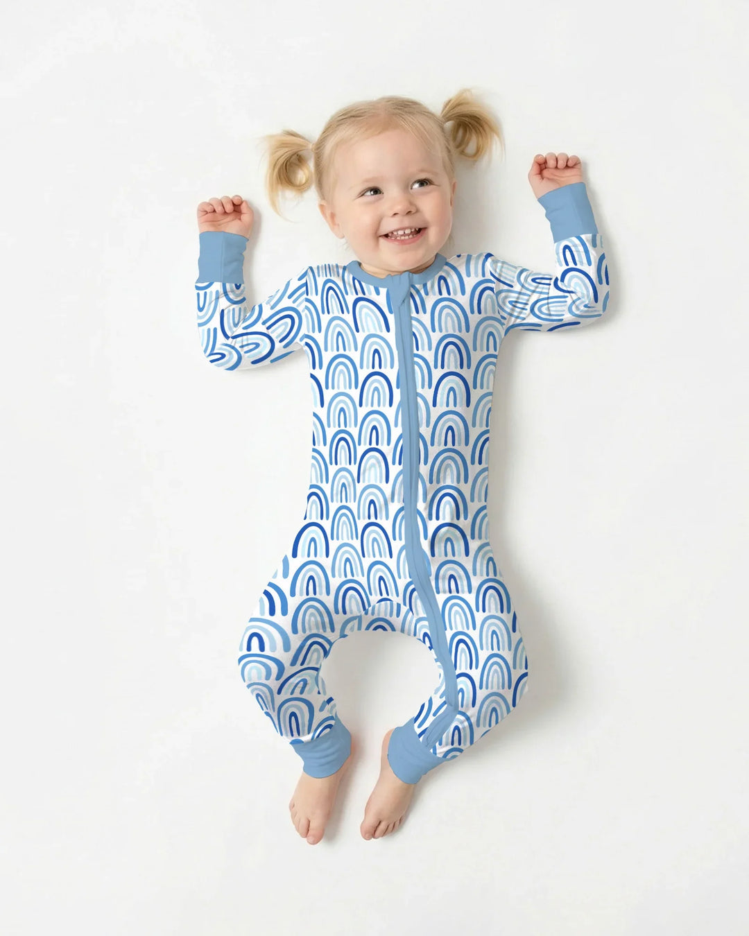 Sky Blue Rainbows Bamboo Convertible Zippy