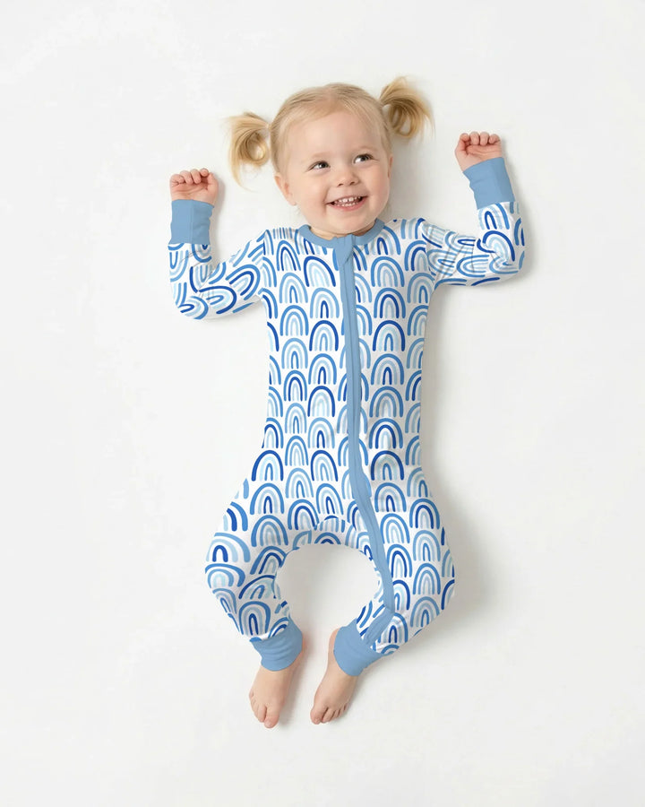 Sky Blue Rainbows Bamboo Convertible Zippy