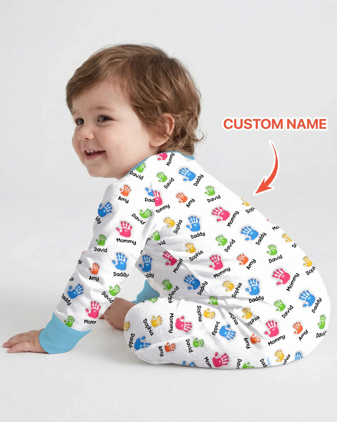 First Mother Day - Handprints Bamboo Convertible Zippy