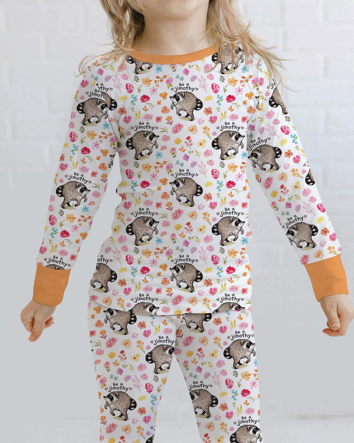 Template Bamboo Two Piece Long Sleeve Pyjamas Set