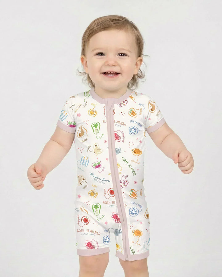 Happy Rosh Hashanah Bamboo Shorty Zippy