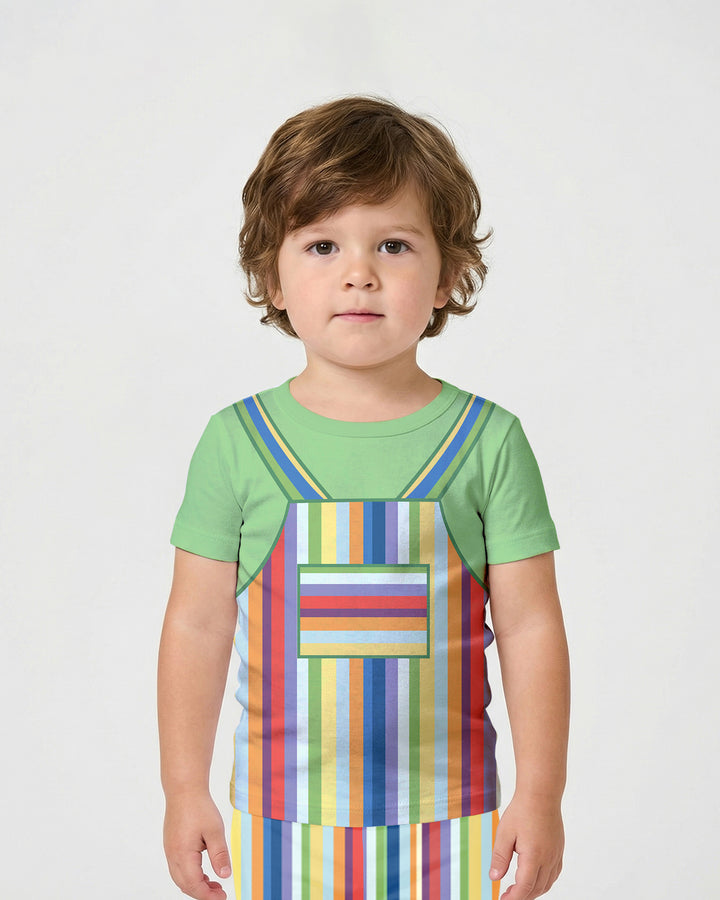 Template Bamboo Two Piece Short Sleeve Shorts Pyjamas Set
