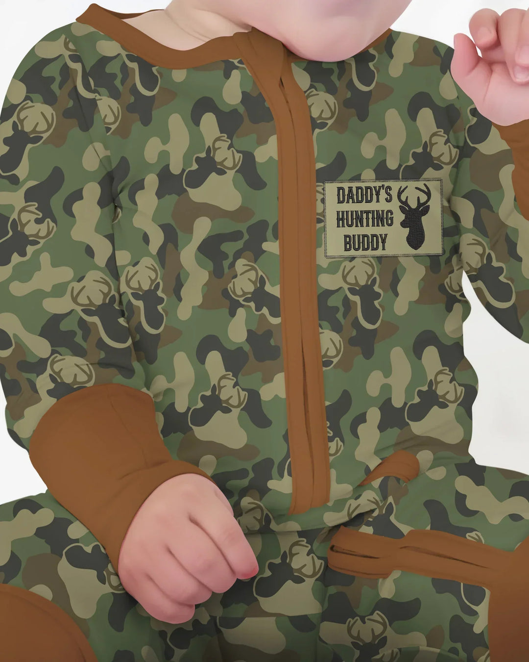 Embroidered Matching With Hunting Dad Bamboo Convertible Zippy