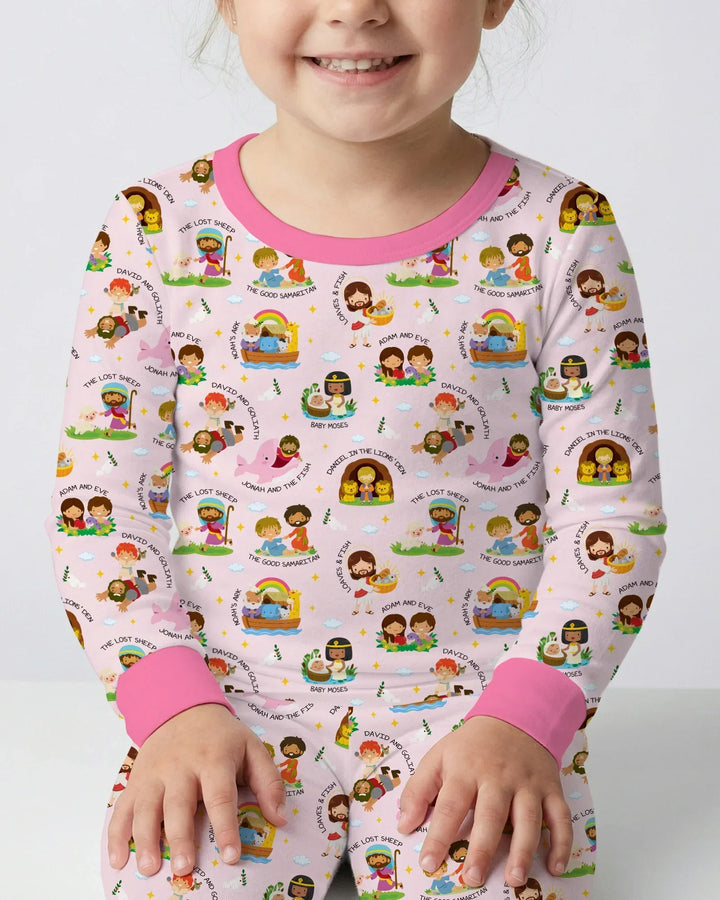 Bible Stories Bamboo Two Piece Long Sleeve Pajama Set