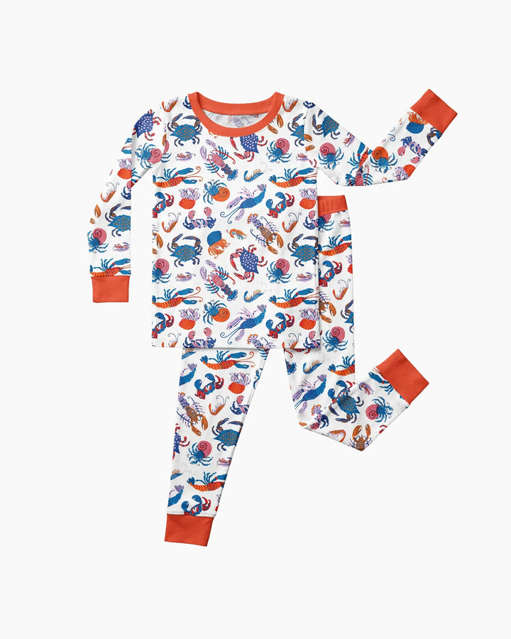 Crustacean Nation Family Matching Bamboo Two Piece Long Sleeve Pajama Set
