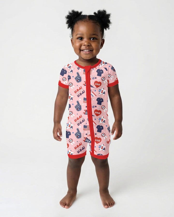 Soccer Party Team USA Bamboo Shorty Zippy