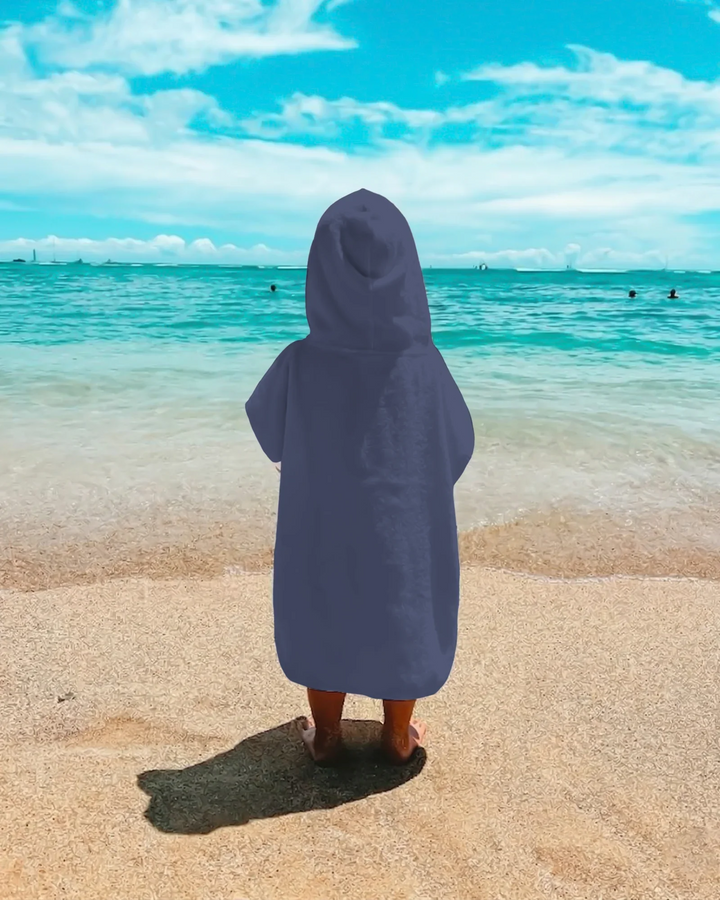 Solid Color Bamboo Swim Poncho