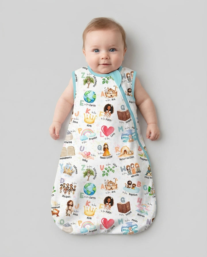 Bible ABC Alphabet Bamboo Sleep Bag