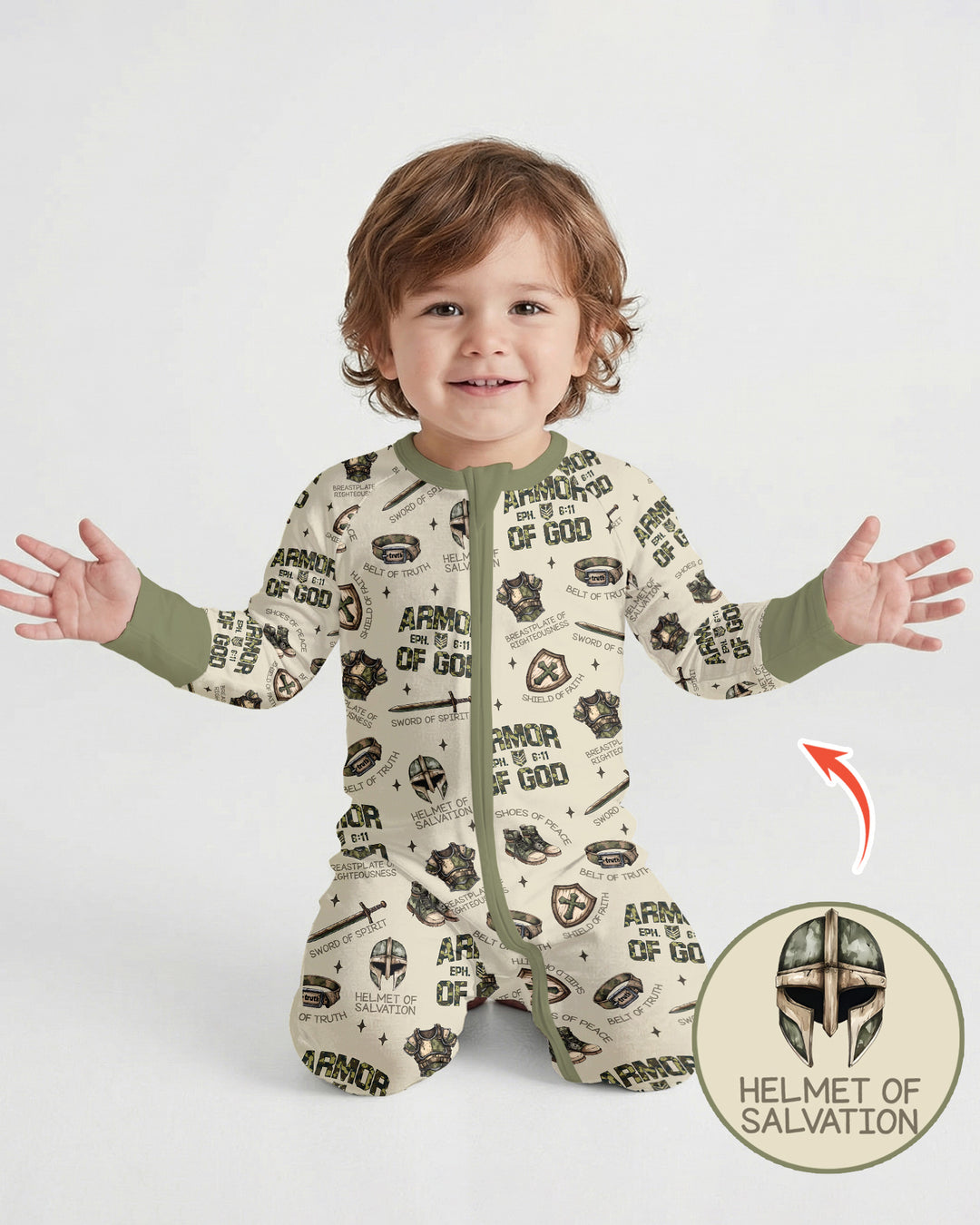 Camo Armor Of God Bamboo Convertible Zippy