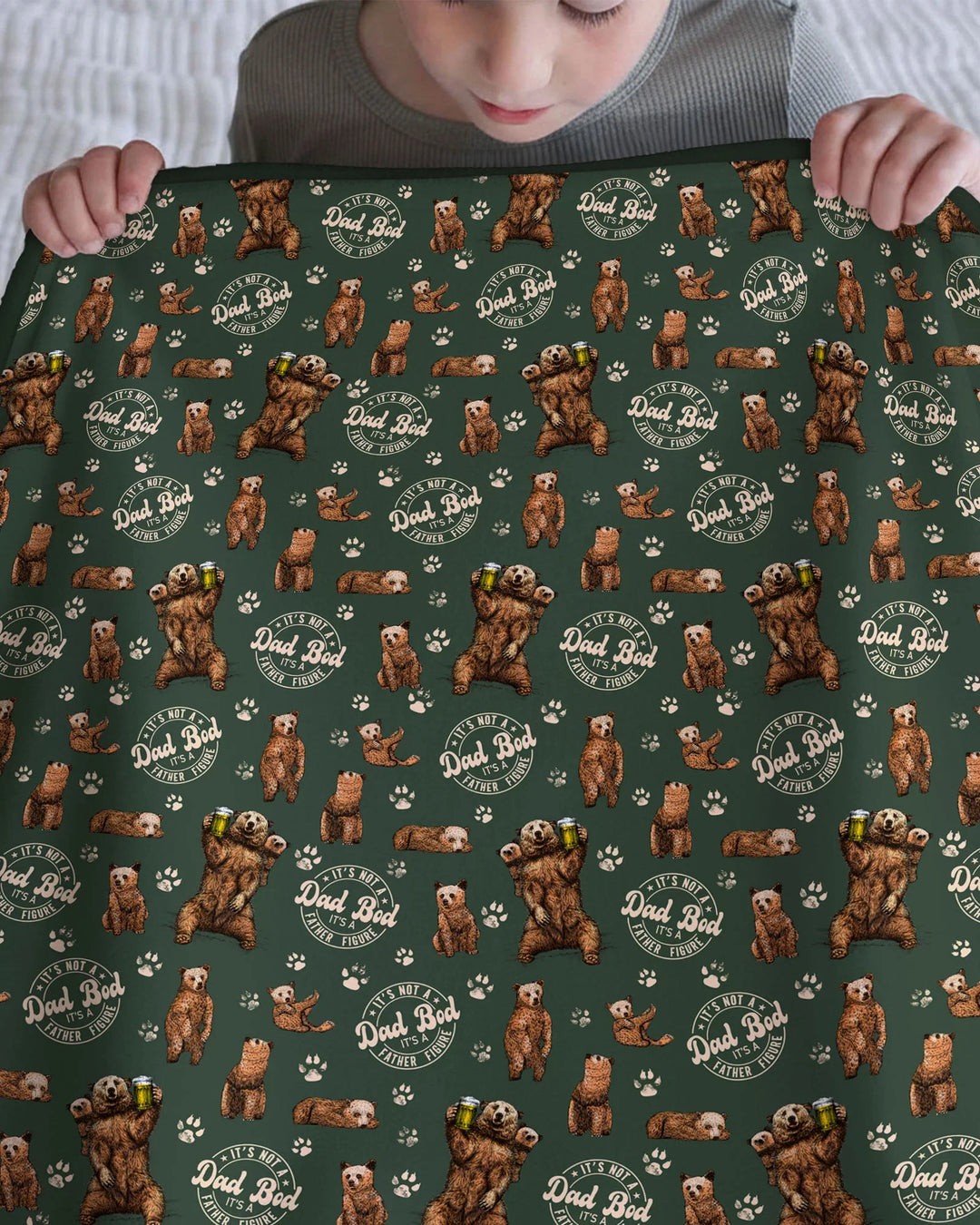 Daddy Bear It's Not A Dad Bod Bamboo Blanket