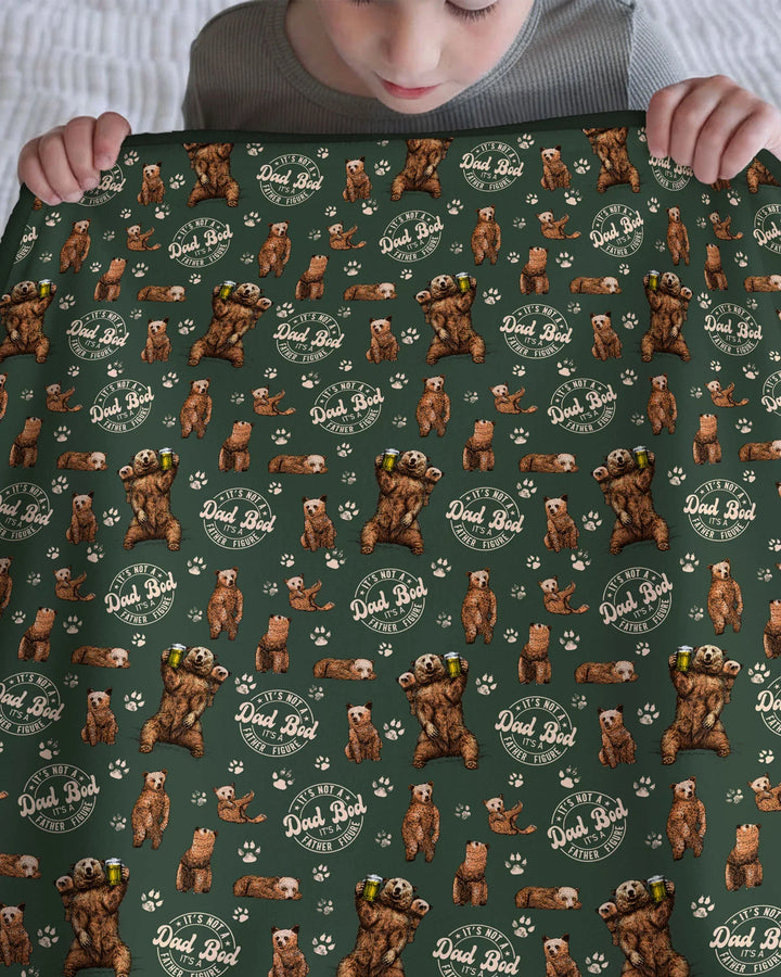 Daddy Bear It's Not A Dad Bod Bamboo Blanket