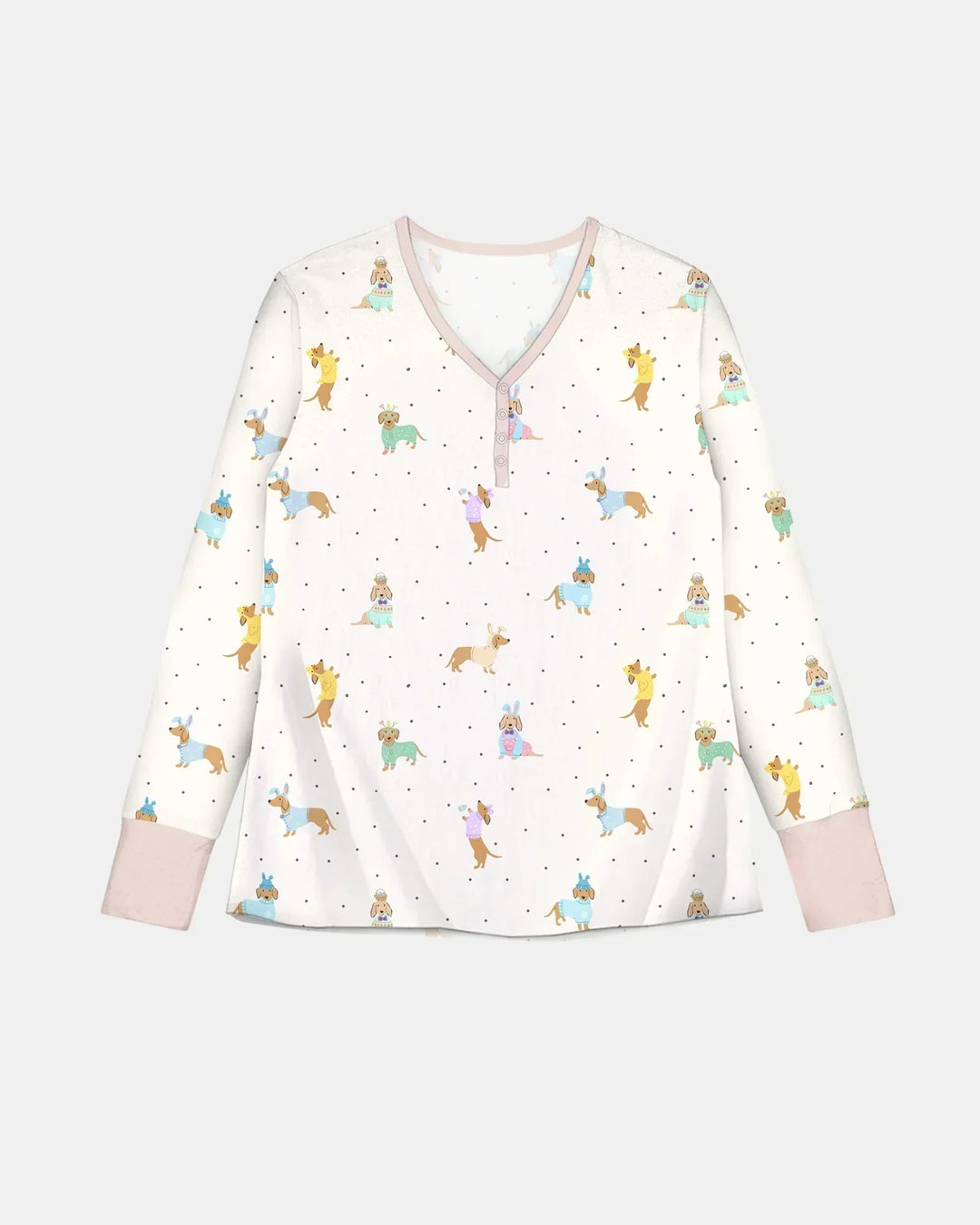 Easter Dachshund Bamboo Women Pajama Set