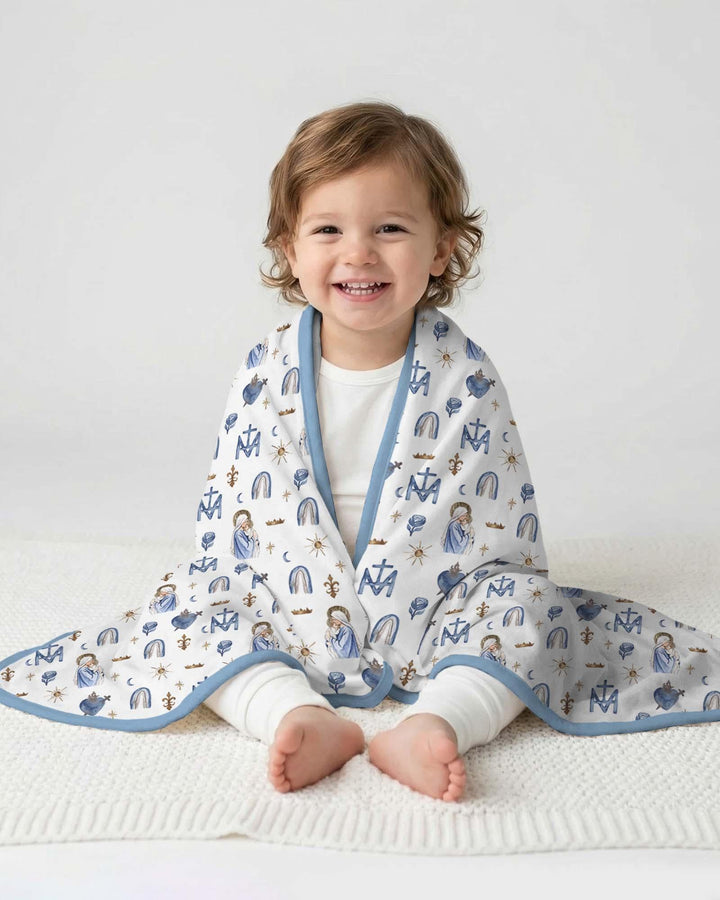 Little Ave Maria Bamboo Blanket