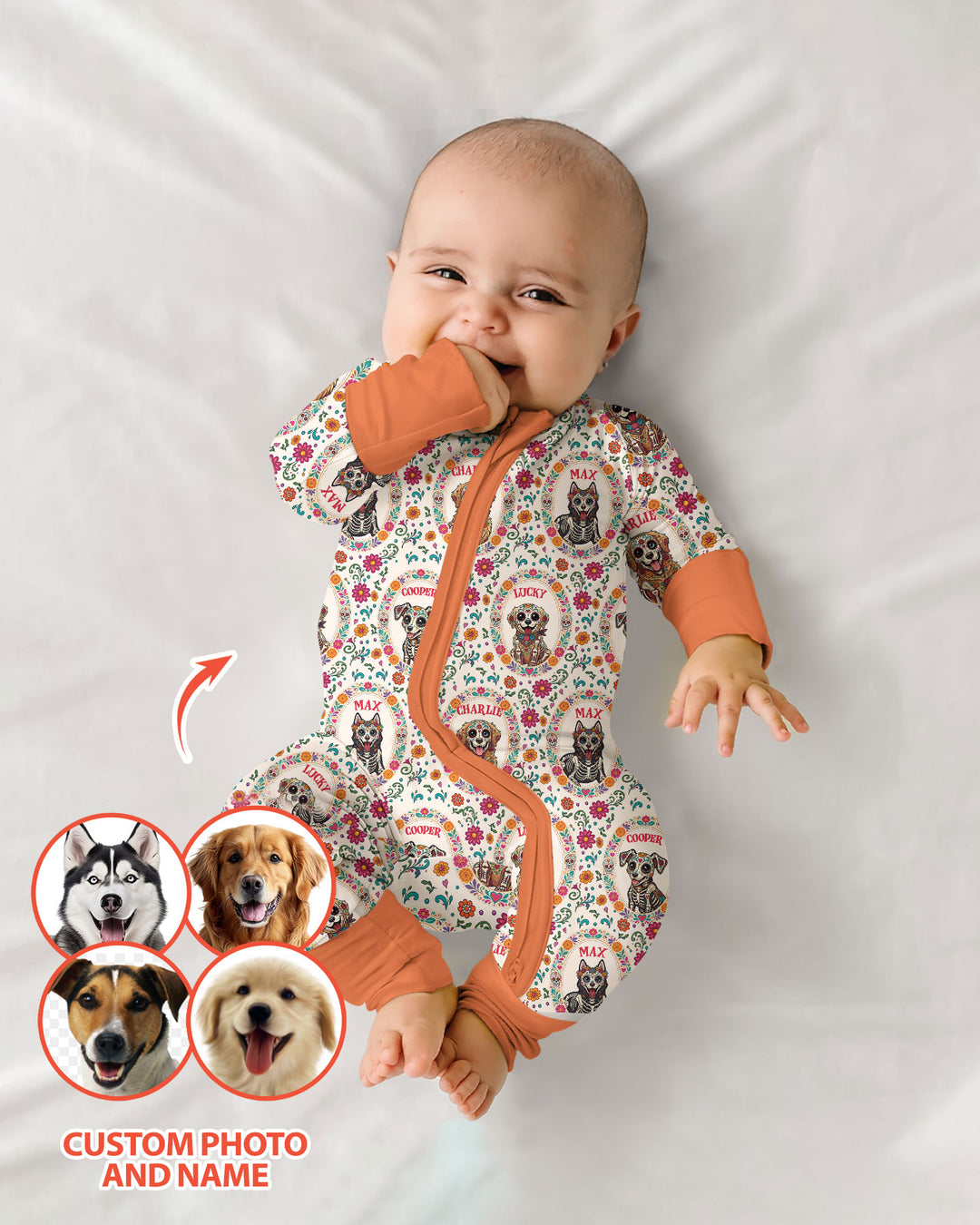 Hispanic Floral Dog Bamboo Convertible Zippy