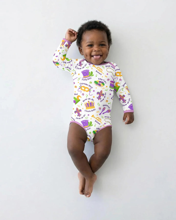 Mardi Gras Family Matching Bamboo Bodysuit