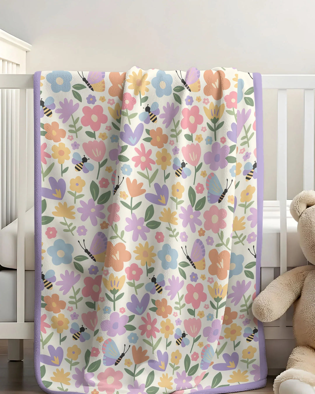 Flower Gardens Bamboo Blanket