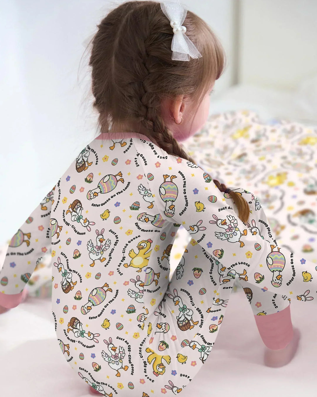 Easter Goose Family Matching Bamboo Convertible Zippy