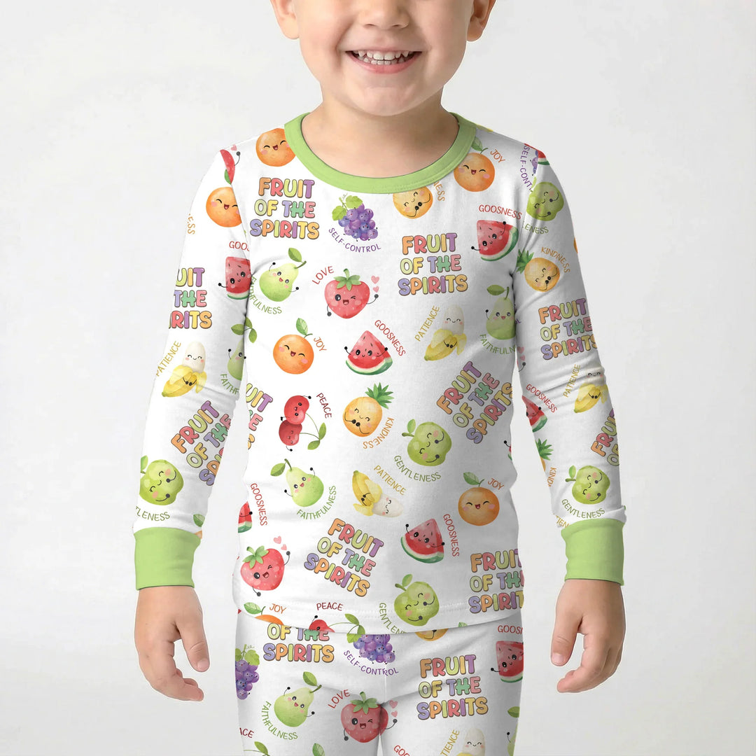 Fruit of the Spirit Bamboo Two Piece Long Sleeve Pajama Set