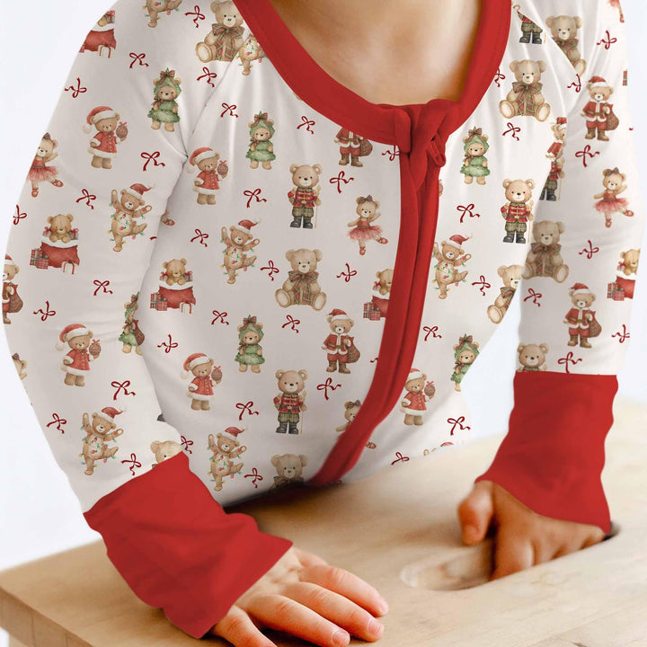 Christmas Teddy Bears Bamboo Convertible Zippy