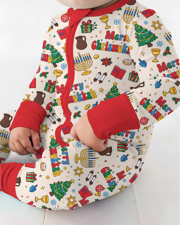 Merry Chrismukkah Bamboo Convertible Zippy