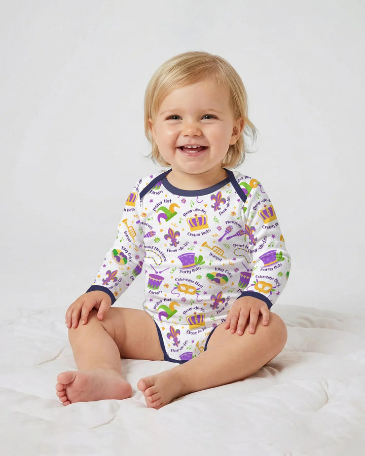 Mardi Gras Family Matching Bamboo Bodysuit