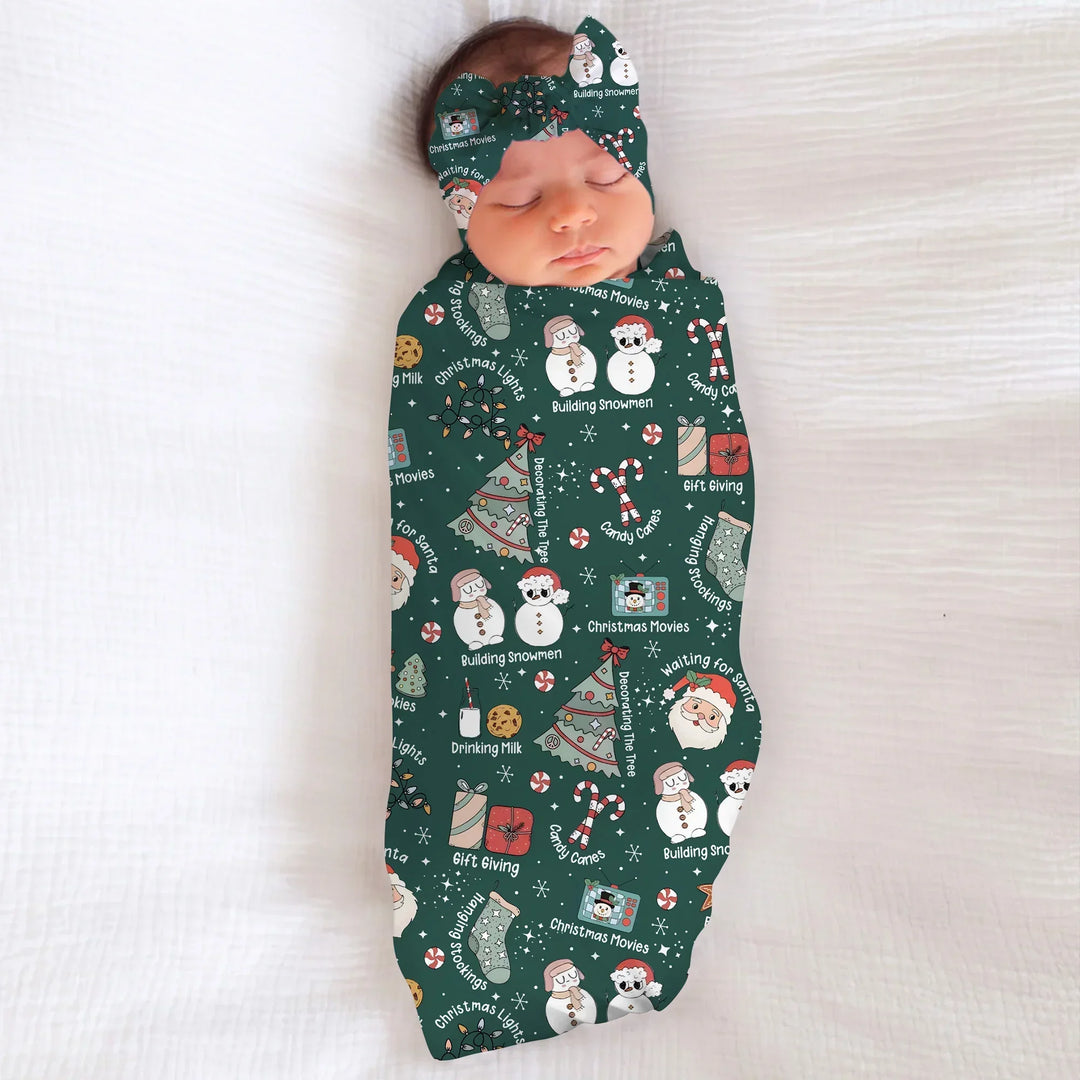 Christmas Things Bamboo Swaddle Blanket