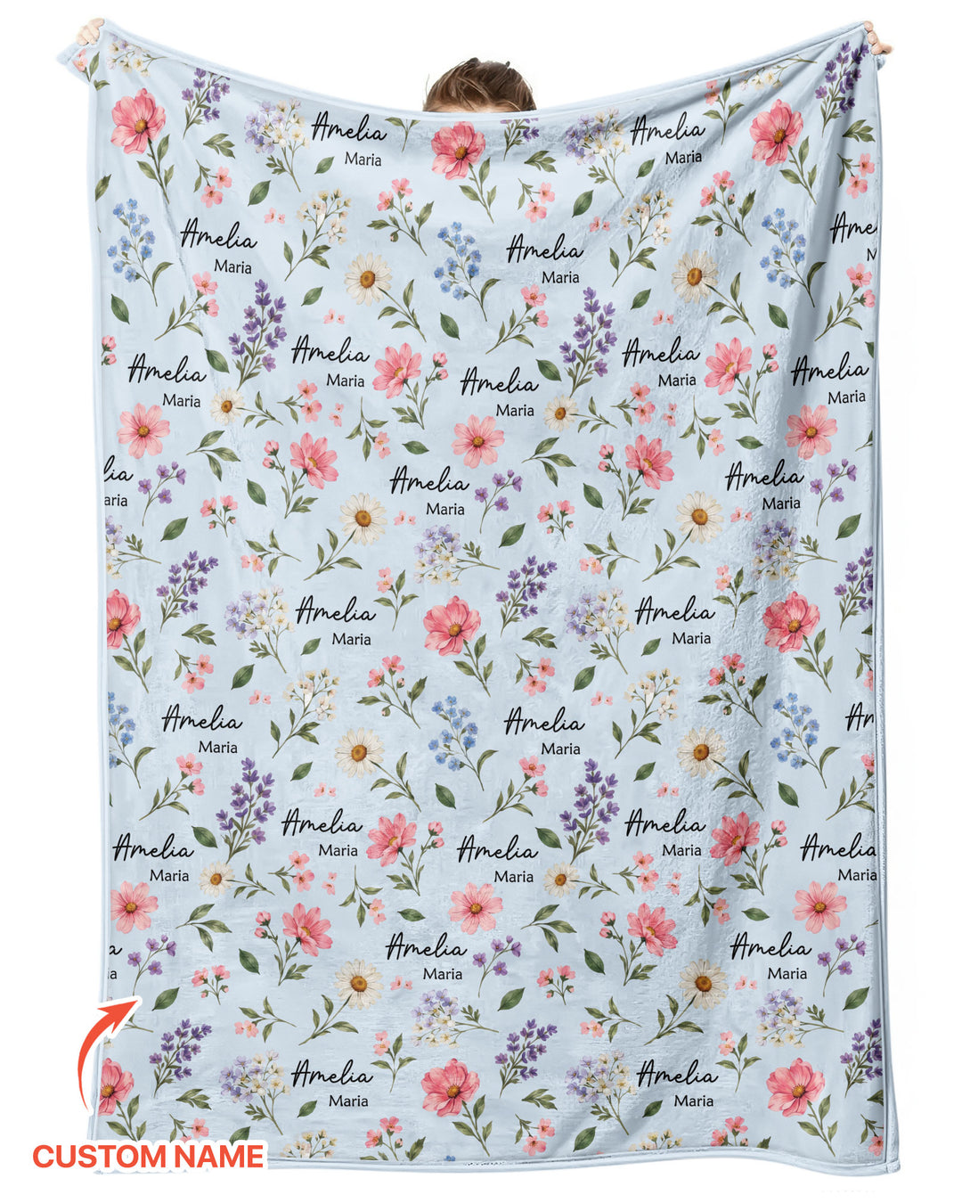 Wildflower Whispers Bamboo Blanket