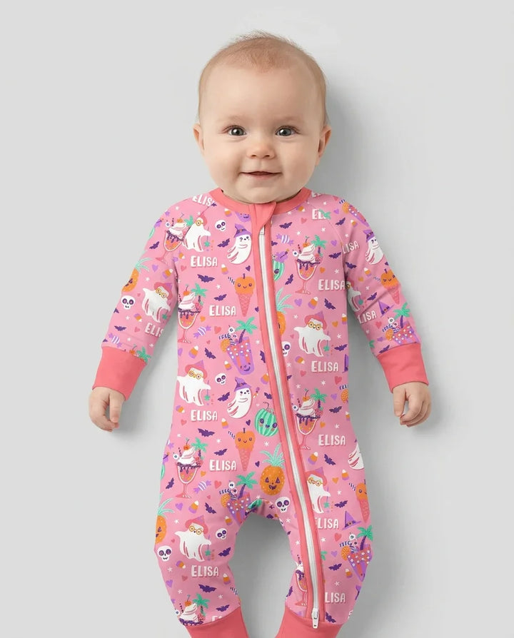 Summerween Doodles Bamboo Convertible Zippy