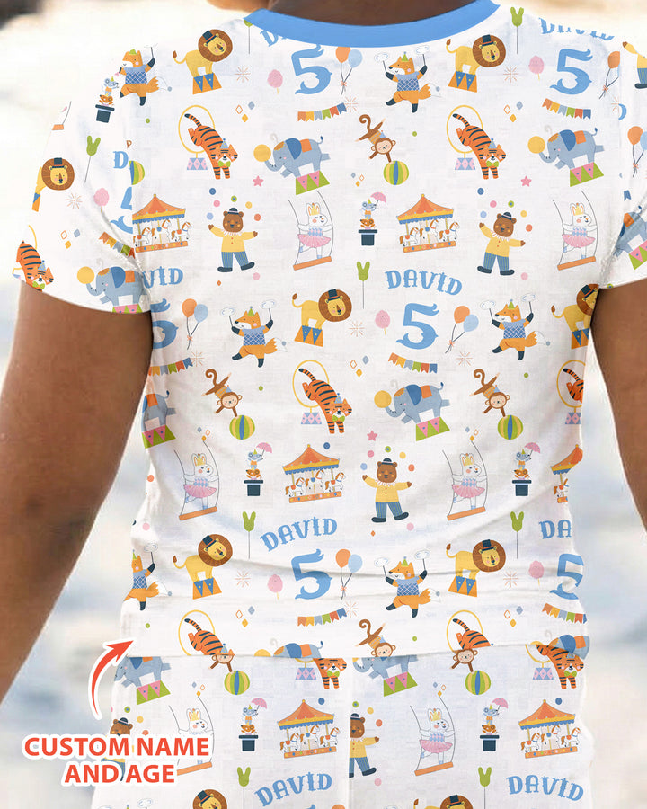 CUSTOM Template Bamboo Two Piece Short Sleeve Pyjamas Set
