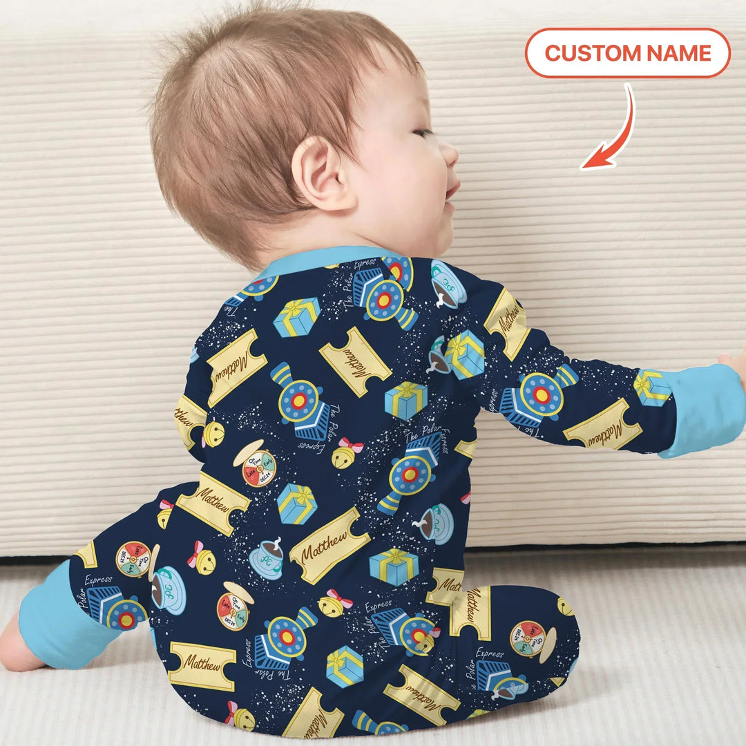 Express Train Christmas Bamboo Convertible Zippy