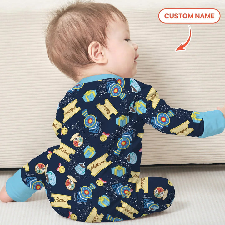 Express Train Christmas Bamboo Convertible Zippy
