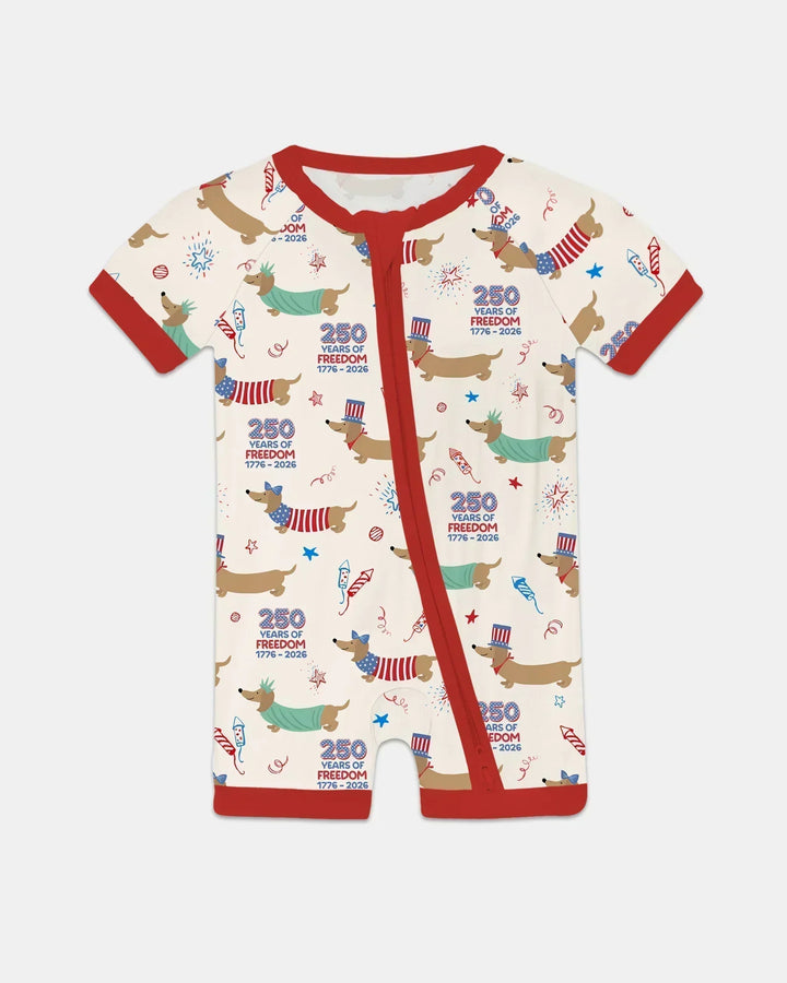 250 Years Of Freedom Bamboo Shorty Zippy