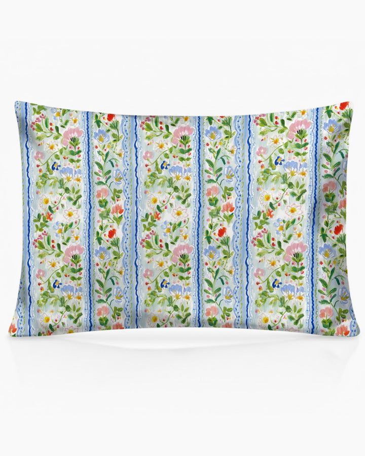 Paste Floral Girl Bamboo Pillow Case