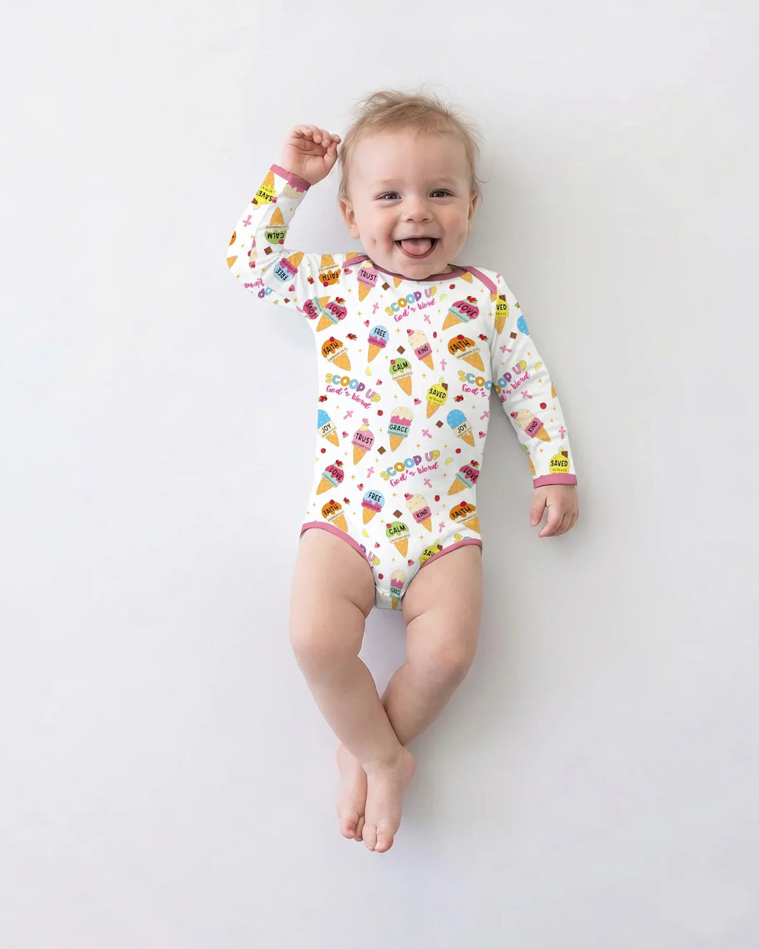 Ice Cream Summer Christian  Bamboo Bodysuit