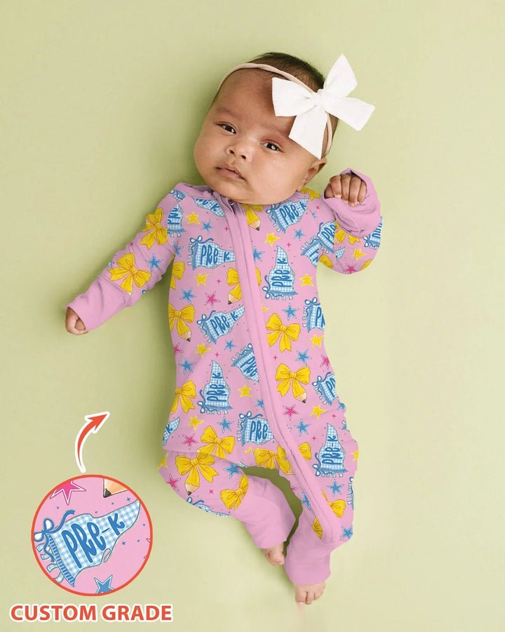 Pencil Bow Back To School Bamboo Convertible Zippy