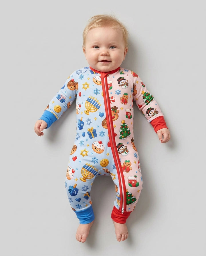 Merry Chrismukkah Bamboo Convertible Zippy