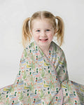 Whimsical Mallard Duck Bamboo Blanket