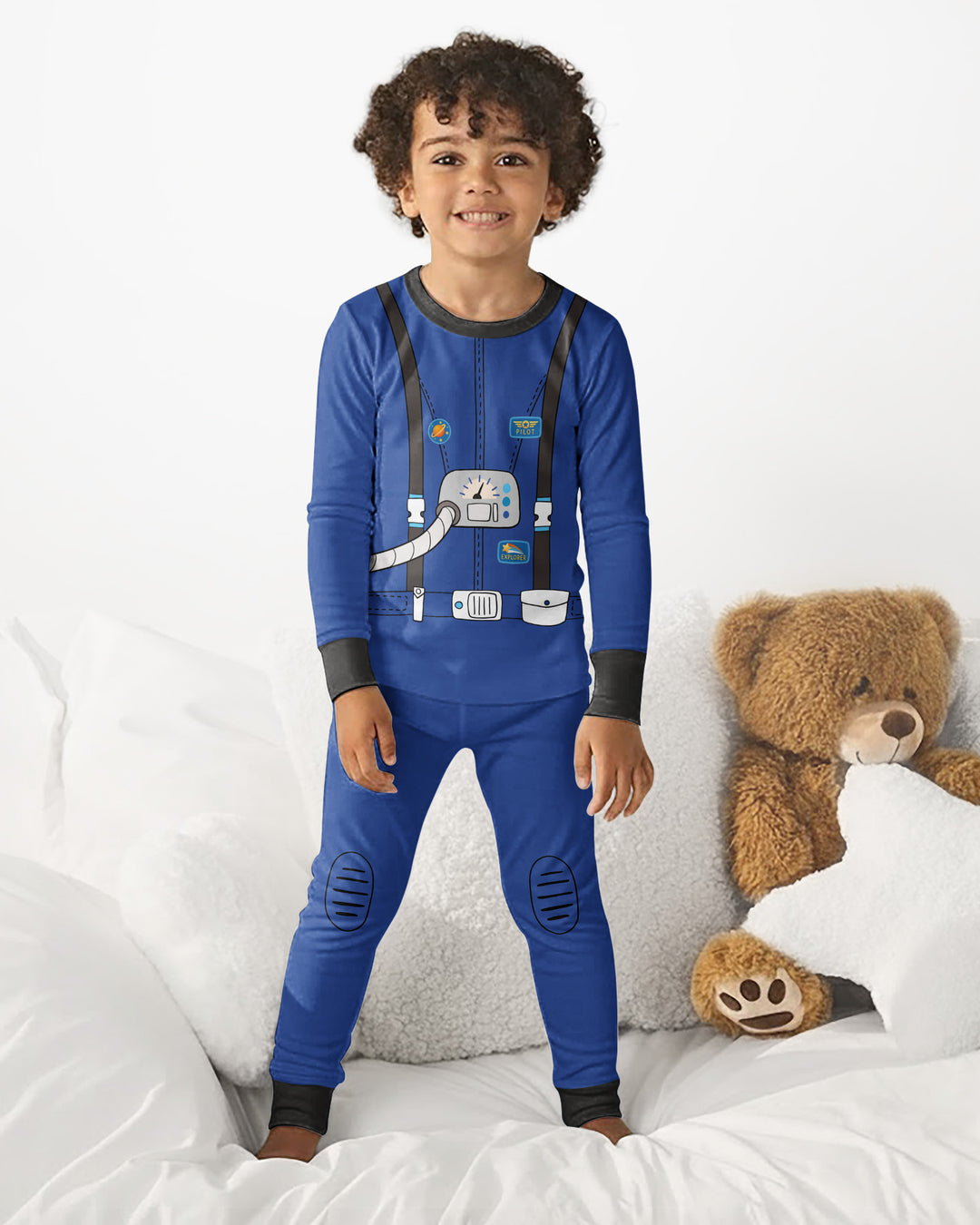 Template Bamboo Two Piece Long Sleeve Pyjamas Set