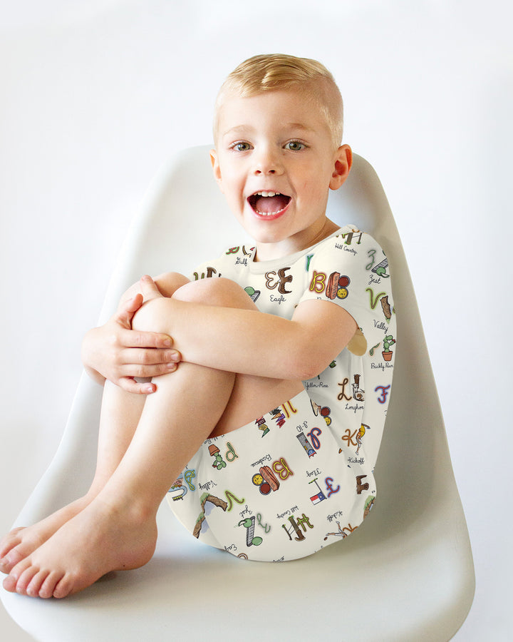 Template Bamboo Two Piece Short Sleeve Shorts Pyjamas Set