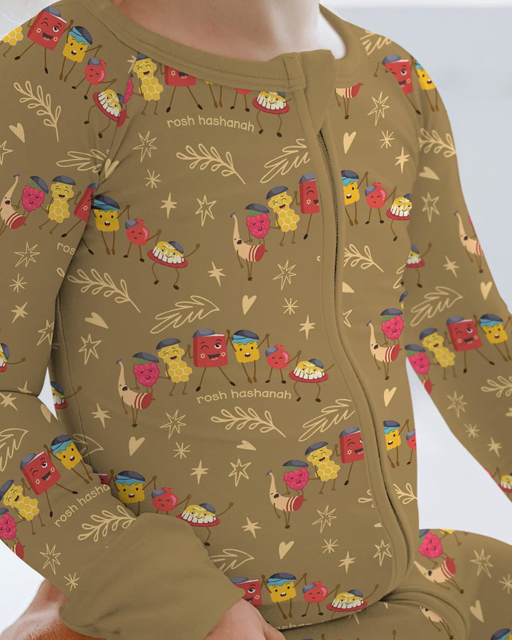 Let's Celebrate Rosh Hashanah Bamboo Convertible Zippy