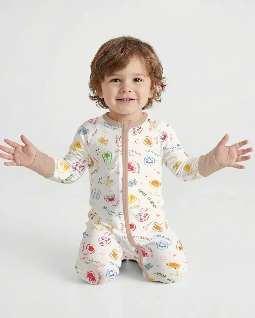 Happy Rosh Hashanah Bamboo Convertible Zippy