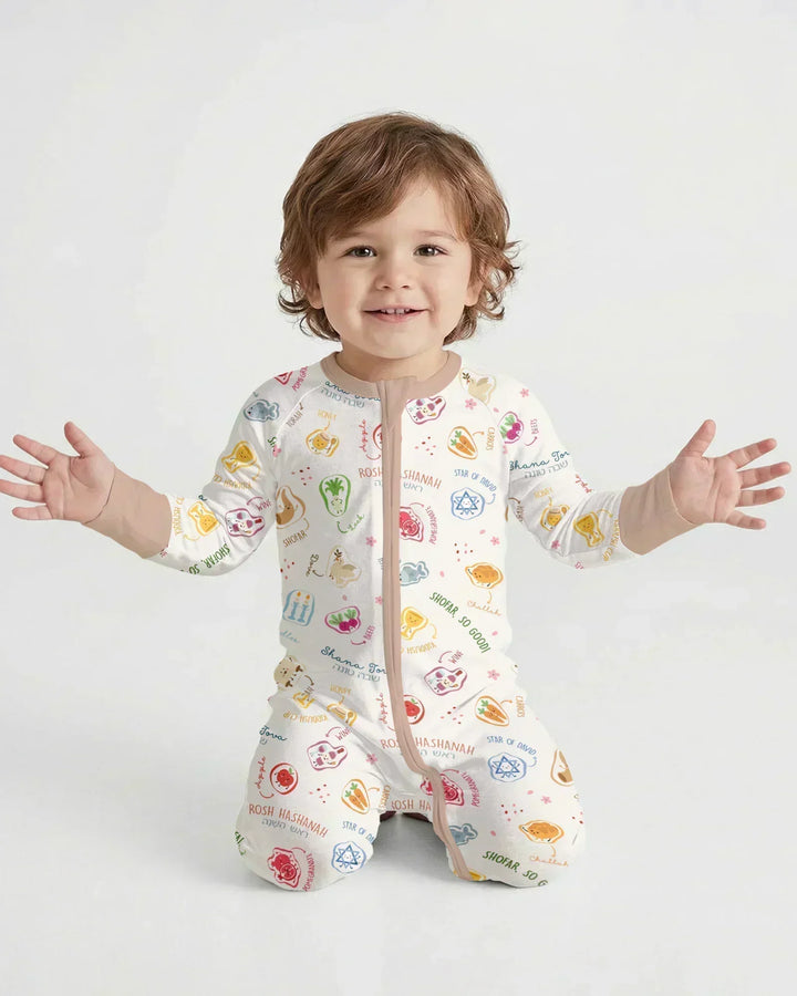 Happy Rosh Hashanah Bamboo Convertible Zippy