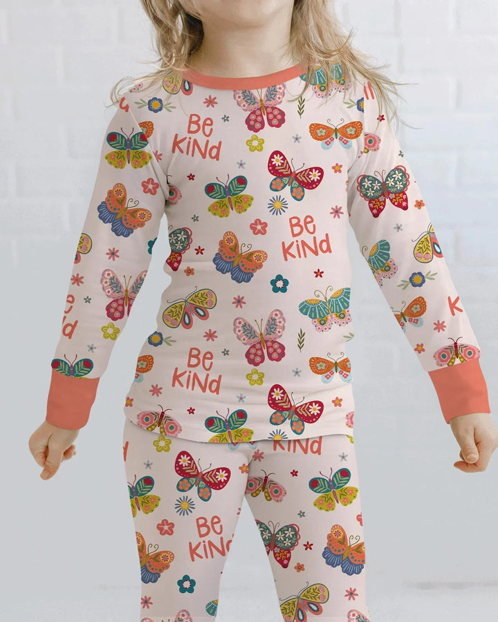 Template Bamboo Two Piece Long Sleeve Pyjamas Set