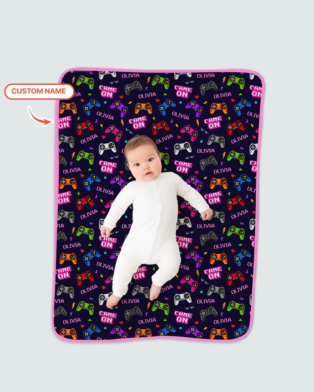 Custom Name Game On Family Matching Bamboo Blanket
