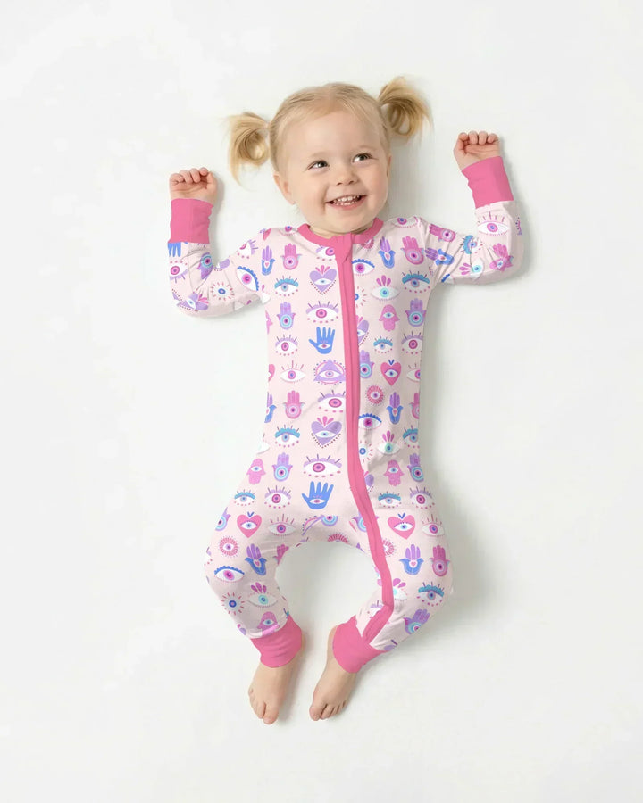 Hamsa Heart Guardians Family Matching Bamboo Convertible Zippy